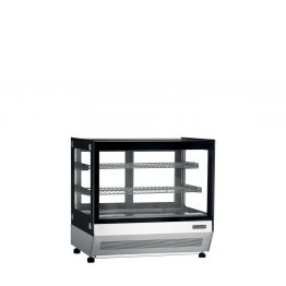 V�ce informac� o v�robku Pultov� chladic� vitr�na s rovn�m sklem, nerez exteri�r, �ern� r�m LCT750F/BLACK
